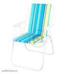Кресло-шезлонг 52*48*75 см сине-желтые полосы GB-008 Марино