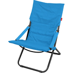 Кресло-шезлонг 860*310мм сиденье ПВХ каркас металлическая труба 120кг синий Haushalt HHK4/G НИКА