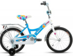 Велосипед десткий большие колеса 16с боковыми колесиками односкоростной 10,6кг ALTAIR City girl