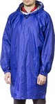 Дождевик-плащ с рукавами и капюшоном нейлоновый синий универсальный плотный 65г/м2 S-XL ЗУБР