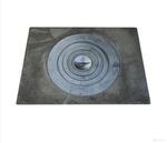 Чугунная плита для печи 705х530мм П1-5, одноконфорочная с орнаментом Тверь