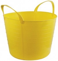 Ведро 16 литров, пластиковое, гибкое, строительное, морозостойкое FIT РОС 67847 желтое