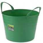 Ведро 14 литров пластиковое гибкое сверхпрочное зеленое СИБРТЕХ 67501