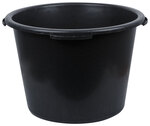 Ведро-кадка 40 литров круглое строительное таз с ручками черное замешивать растворы различные смес