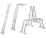 Лестница-стремянка-трансформер складная 4х3 шарнирная алюминиевая 12,4/150кг DOGRULAR 5430 12,4кг