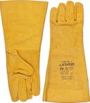 Перчатки-краги кожаные термостойкие для сварки, механических работ, удлиненные 400мм STAYER MASTER