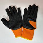 Перчатки зимние, утепленные акриловые рифленное латеское покрытие Praktische Home G-107