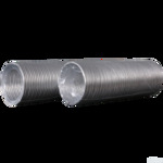 Воздуховод системы вентиляции гибкий алюминиевый круглый  125 3м алюмин гибкий КОМПАКТ